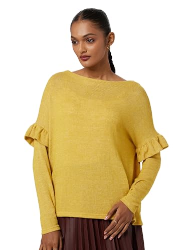 VERO MODA Women's Pullover (1957017008_Nugget Gold_Large)