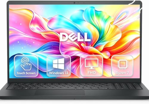 Dell Inspiron 15.6" Touchscreen FHD Laptop | AMD Ryzen 7 7730U(8-Core, Up to 4.5GHz) | 32GB RAM, 1TB PCIe SSD | Windows 11 | Bluetooth, HDMI, USB, 802.11 Wi-Fi | Anti-Glare, Privacy Shutter