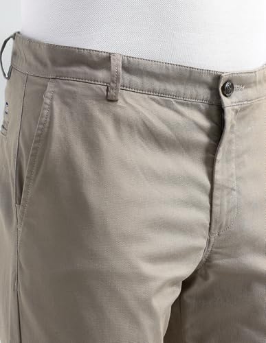 Arrow Sports Men's Regular Casual Pants (ASAITR2447_Khaki