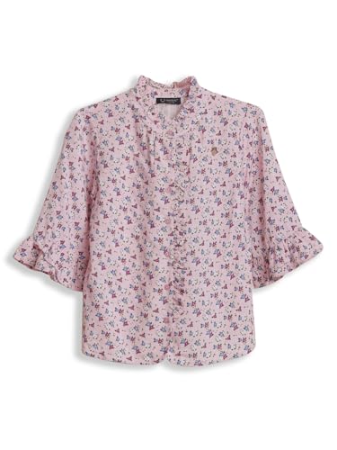 Girls Pink Print Casual Top
