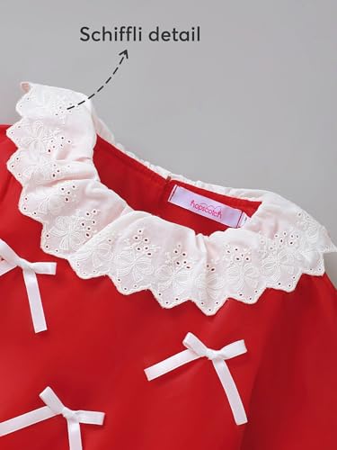 Hopscotch Schiffli Bow Applique Onesie (9-12 Months)