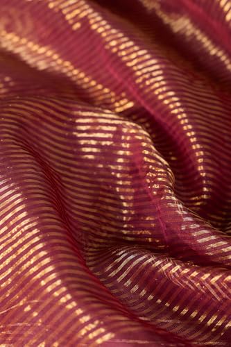 Taneira Purple Woven Pure Silk Cotton Chanderi Saree with Unstitched Blouse Piece (8905906844210 - Purple)