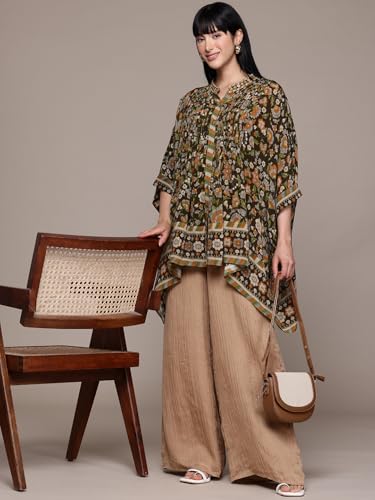 Ritu Kumar Brown Flora Kurti