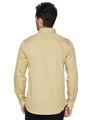 Allen Solly Men's Slim Fit Shirt (ASSFQSPPE24095_Beige
