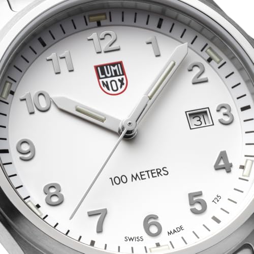 Luminox - Dress Field X3.BE27 - Mens Field Watch - Watches for Men - 43mm - Swiss Quartz - 100M Water Resistant - Sapphire Crystal - Stainless Steel Case - Always Visible - Swiss Made