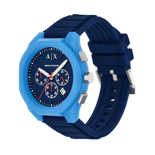 Armani Exchange Sync Blue Quartz Silicone Watch AX4170