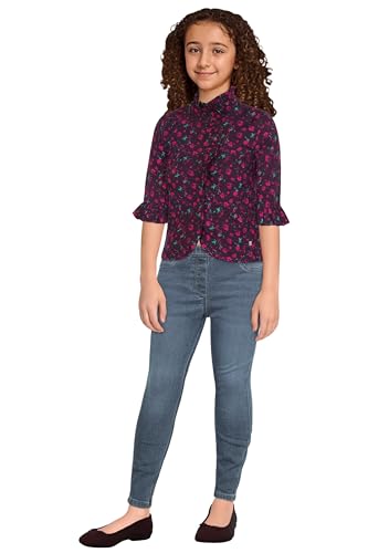 Allen Solly Girls Maroon Print Casual Top