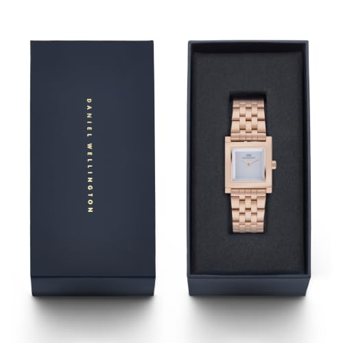 Daniel Wellington Square 24mm Silver Dial Analog Women Watch - DW0DL2801