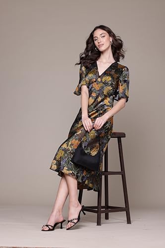 Label RITU KUMAR Black Naila Midi Dress