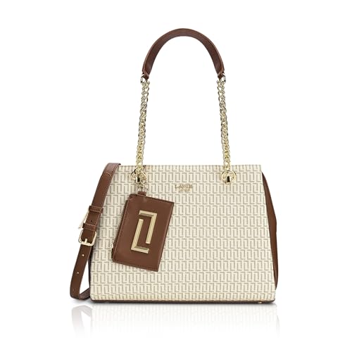 Lavie Luxe Women's Monogram Ashley Satchel Bag | Satchel Handbag For Work | Ladies Purse | Stylish Shoulder Bag | Gift For Women
