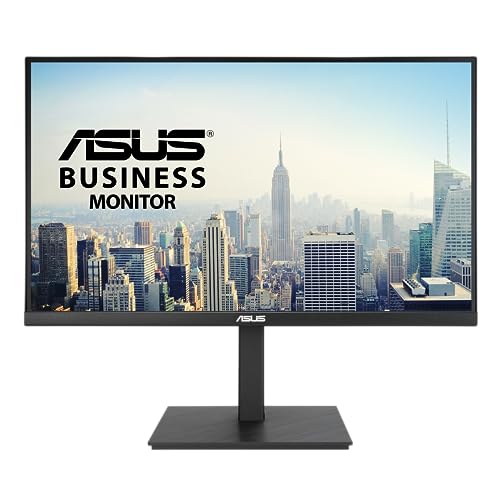 ASUS 27” 4K Business Monitor (VA27UQSB) - UHD (3840 x 2160), IPS, Frameless, HDR10, DisplayPort, Dual HDMI, Speakers, Eye Care, Ergonomic, pivot, swivel, height adjustable, DisplayWidget, 3yr warranty