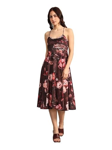 Kazo Demure Midi Dress (Multicolor XS)