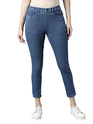 Go Colors_Women_S.S Dn Jegging - Cropped_Yarn Dye_XL