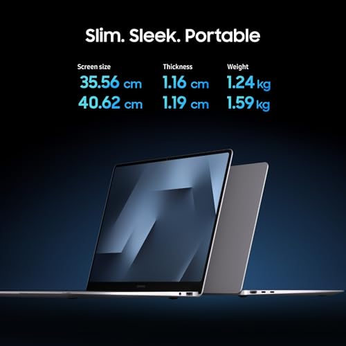 Samsung Galaxy Book6 Pro (Gray, 16GB RAM, 1TB SSD) | Intel Core Ultra 7 (Series 3) | 14" WQXGA+ Dynamic AMOLED 2X | 30Hrs Battery Life | 120 Hz Refresh Rate | Dolby Atmos Stereo Speakers | AI PC