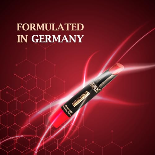 INSHINE ORIGINALS Absolute Matte Lipstick - Long-Lasting, Intense Color with a Velvety Matte Finish, Transfer-Resistant Formula for Sophisticated Lips (430 RAVISHING ROUGE)