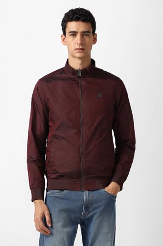 Men Maroon Patterned Formal Jacket