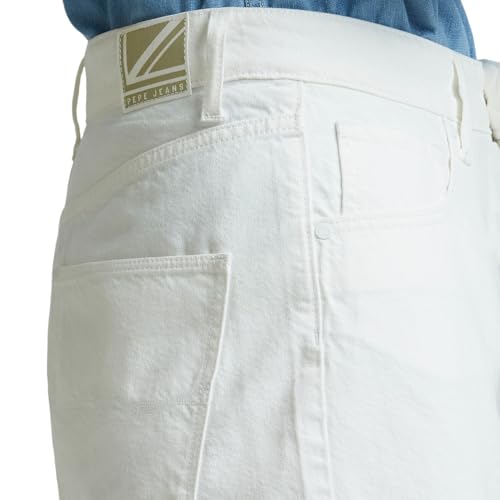 Pepe Jeans Rachel White High Waist Regular Fit Shorts