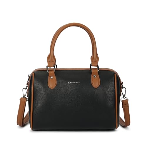 Fastrack Swirl Satchel | Women’s Faux-Leather Satchel| Dual Carry Handles, Adjustable Strap & Spacious Main Compartment