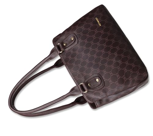 Keywest Women's Penguin Luxe Tote Handbag for Women | Office Bag for Work | Ladies Purse | Stylish Shoulder Bag | Gift For Women | Brown