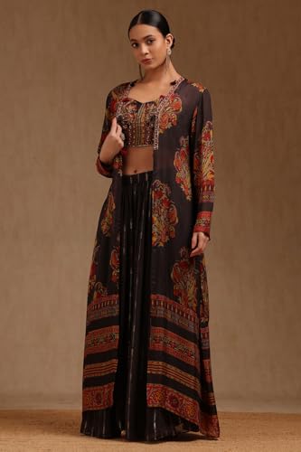 Soch Women's Chinon Co-ords Set (FWA5KS10977_Brown