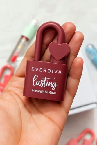 24H Long-Lasting Matte Liquid Lipstick Set for Women & Girls | Nude Shade Lip Gloss Pack of 3 | Waterproof, Smudge-Proof & Transfer-Resistant | Lightweight, High-Pigment Finish