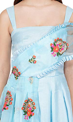 MITSHI Floral Embroidered Designer Gown Sizes-S-M-L