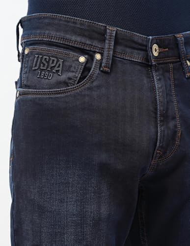 U.S. Polo Assn. Denim Co. Men's Brandon Slim Tapered Fit Blue Jeans (UDJEN1832_Blue_40)