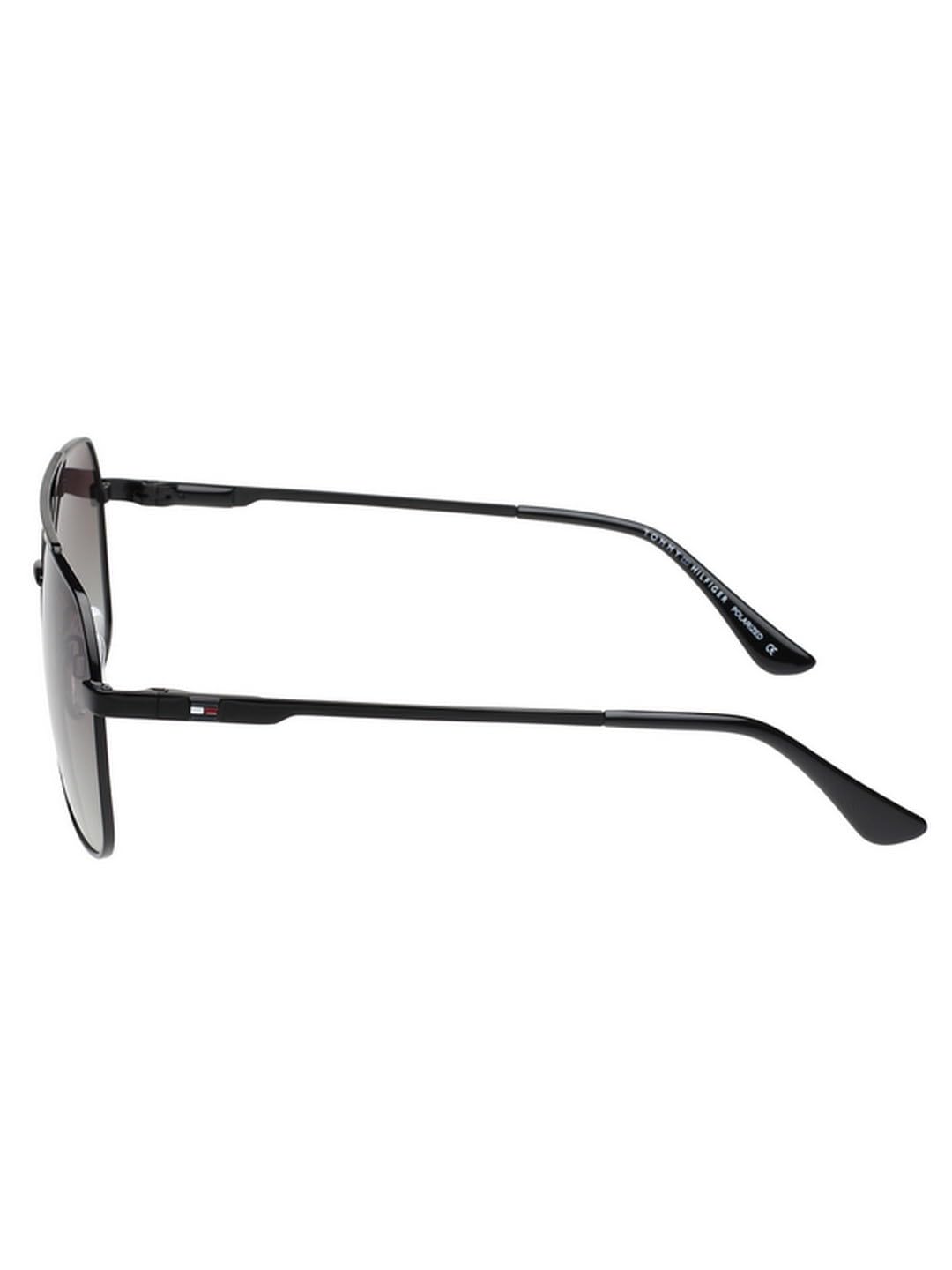 Tommy Hilfiger Sunglasses | Brown Lens | Black Frame | Full Rim Navigator Shape Branded Latest and Stylish Polarized Eyewear | 100% UV Protection | Men Sunglasses| Size Medium | TH 1579PL N C3