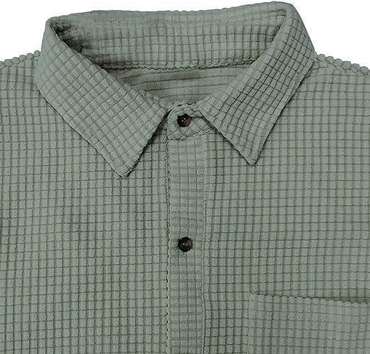 Men's Knit Stylish Half Sleeve Shirt Olive
