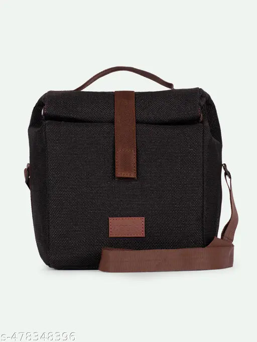 Zouk Jet Black Roll Up Lunch Bag