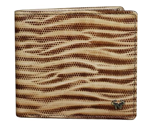 Calfnero Men's RFID Blocking - RFID Protected Genuine Leather Wallet - Men's RFID Wallet (Printed)