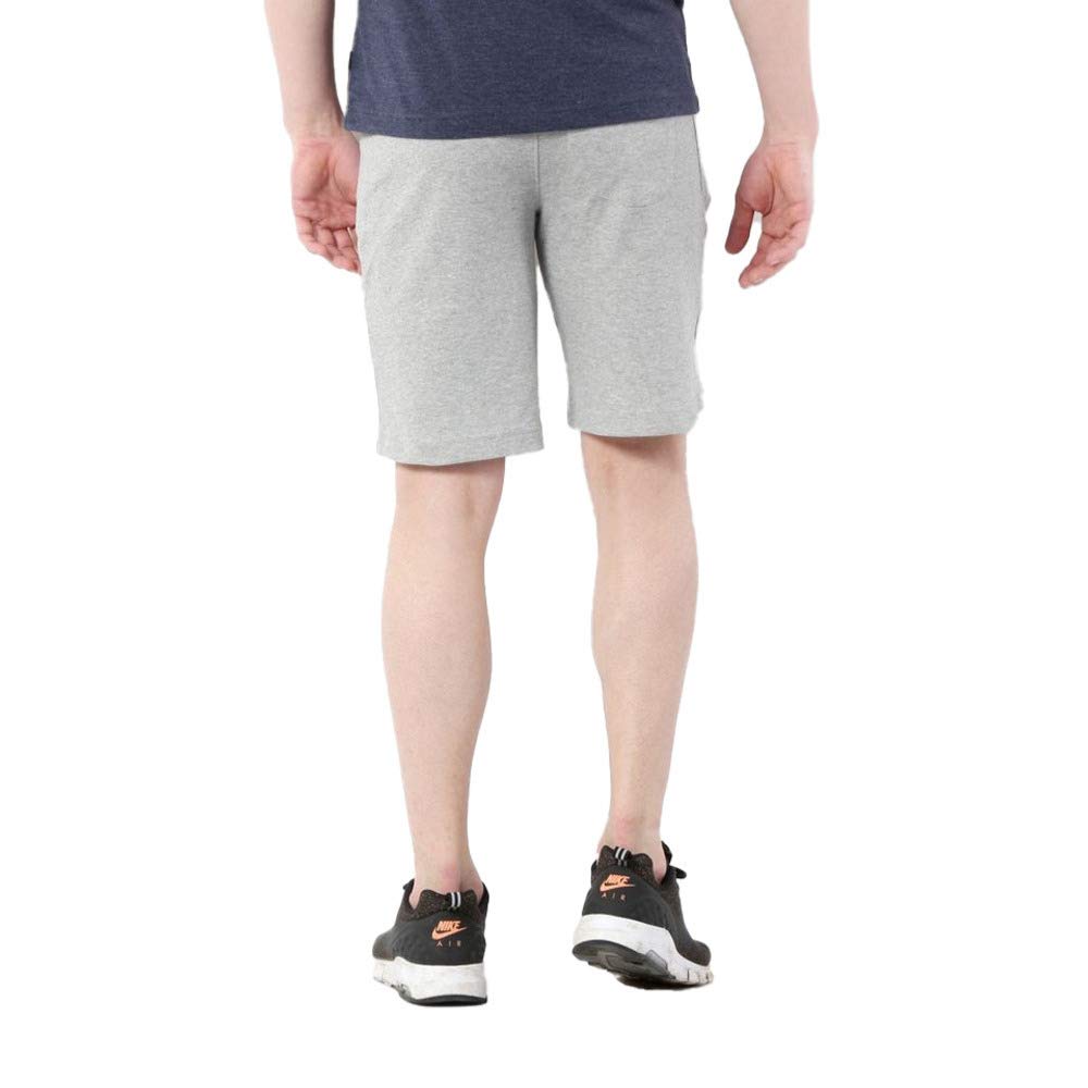 Van Heusen Athleisure Men Knit Shorts - Cotton Rich - Smart Tech, Easy Stain Release, Anti Stat, Ultra Soft, Moisture Wicking_50002_Grey Melange_XL