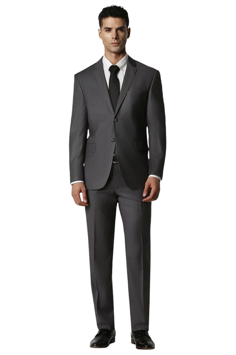 Van Heusen Men's Notch Lapel Slim Suit Jacket (VHSU1M76914_Grey_38)