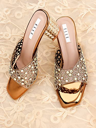 ELLE Women Fashion Sandal,Antique,UK-7
