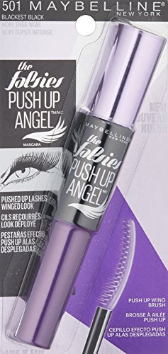 Maybelline New York The Falsies Push Up Angel Washable Mascara, Blackest Black, 0.33 Fluid Ounce