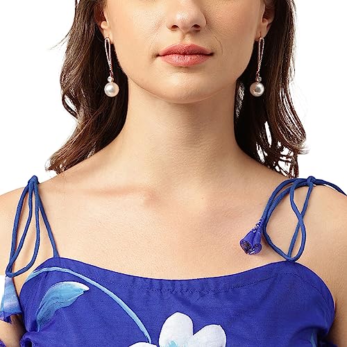 Divena Blue Floral Hand Paited Organza Lehenga choli with Friled Dupatta Set