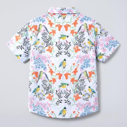 Hopscotch 2-Pc Floral Shirt & Short Set (6-7 Years)