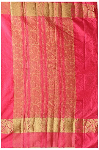Kashish Women's Dupion Silk Saree with Blouse Piece