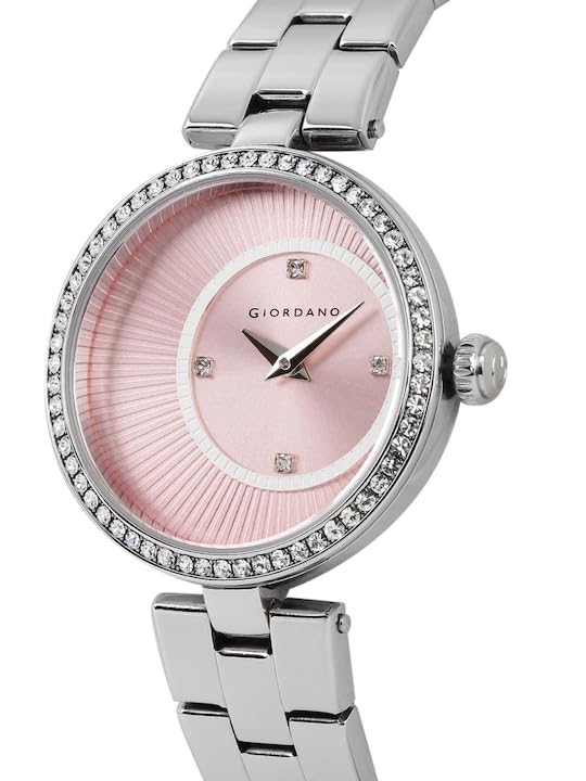 Giordano Analog Stylish Wrist Watch for Women | Classy Dial, Stainless Steel Case|Ideal Gift for|Ladies|Girls - A2056