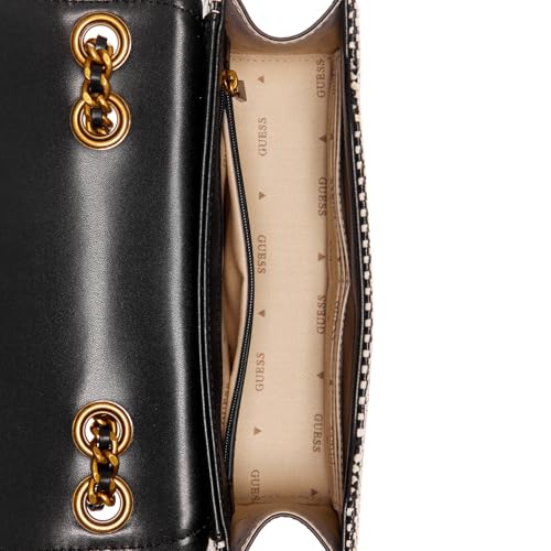 Guess Women's Black Textured Crossbody Bag| Ladies Purse Handbags | Gift For Ladies