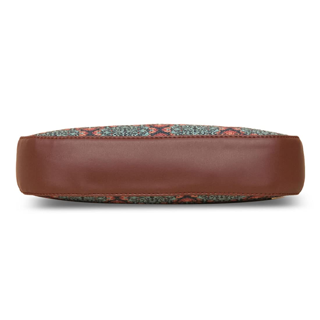 ZOUK Baguette Bag | Crossbody Bags for Women | Women's Handbags | Stylish Sling Bag for Woman | Vegan Leather Evening Bag | Travel & Office Use | Purse and Wallet | Kolkata Nouveau Print