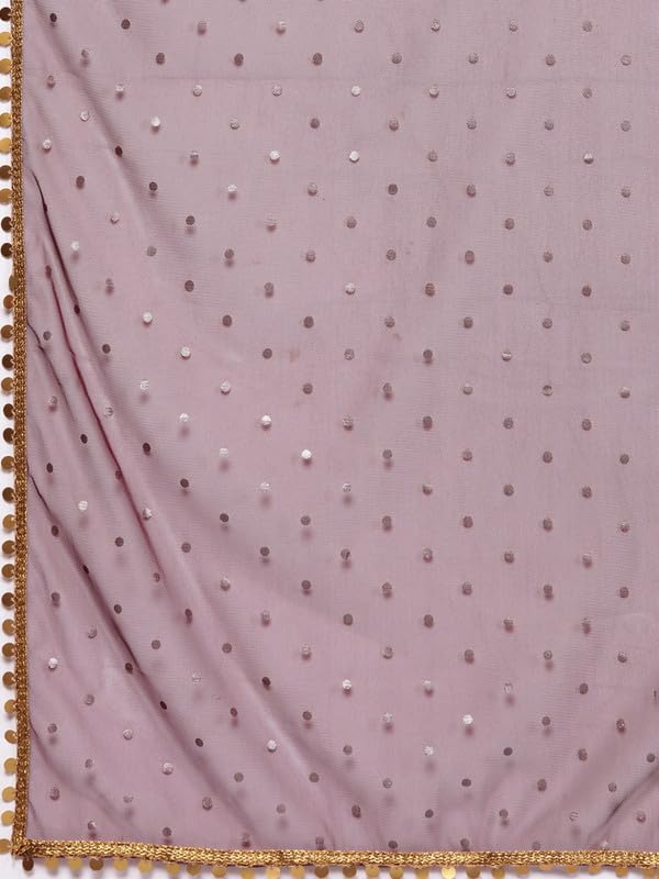 Ahalyaa Women's Polyester Lehenga Choli (AHBLDUSK-COMBO-649-SS-25_Wine_M)