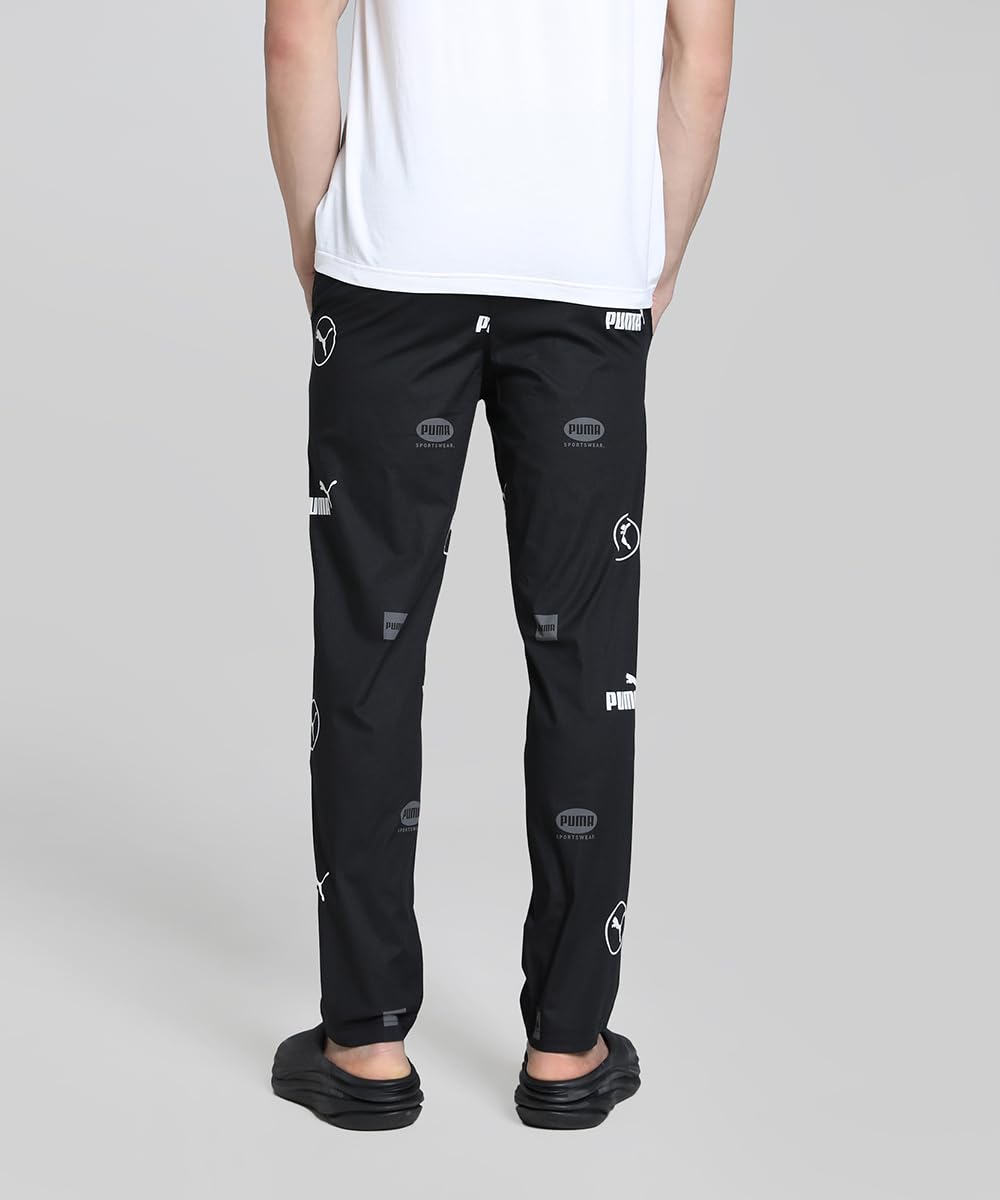 Puma Men, AOP Woven Lounge pant WB-OP, Black-White - XL (68790701)