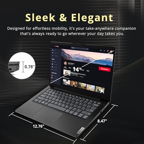 Lenovo V14 14" FHD Business Laptop, Intel i7-13620H, 16GB DDR4 RAM, 1.16TB Storage(1TB SSD+160GB Docking Station Set), ‎Intel UHD Graphics, Wi-Fi 6, Webcam, Windows 11 Pro, Black