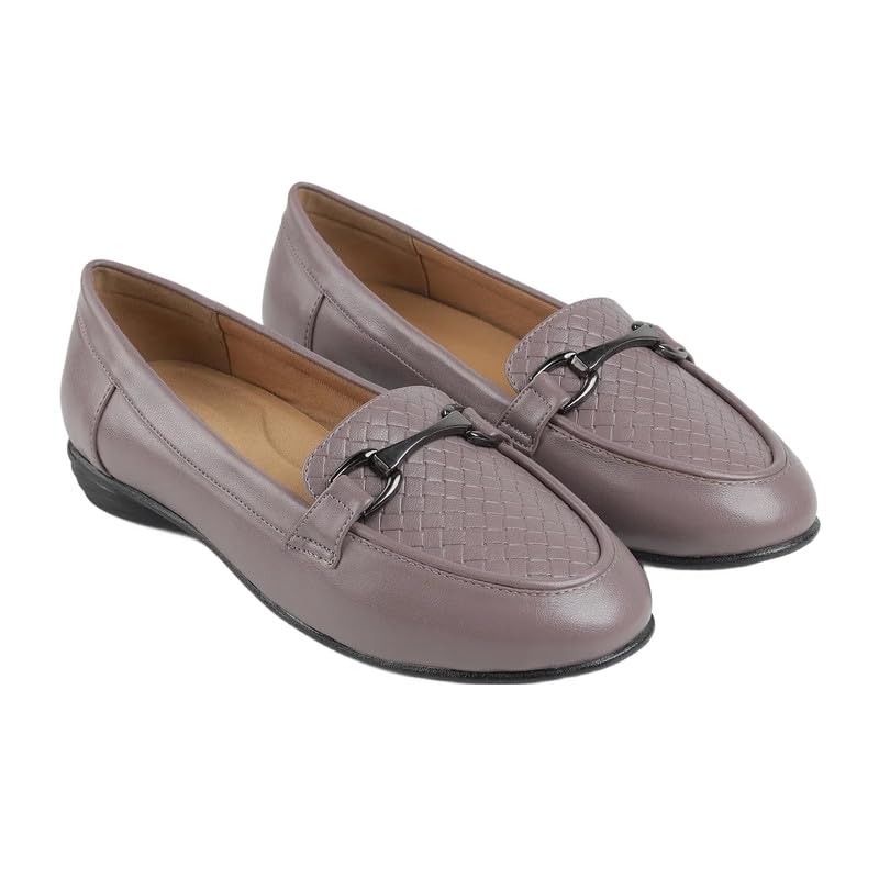 tresmode MOR Grey Women's Casual Loafers in Size 7 UK / 40 EU