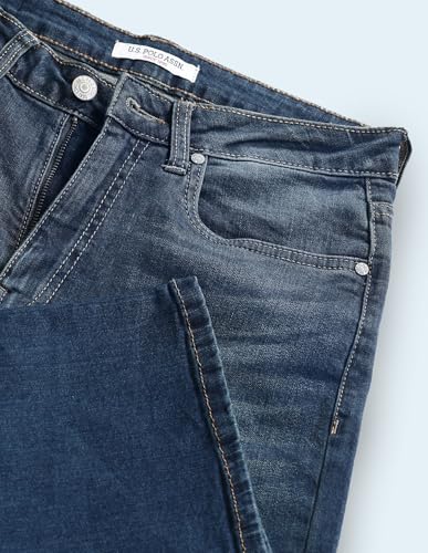 U.S. POLO ASSN. Women's Loose Jeans (UWAW24JEN149_Blue