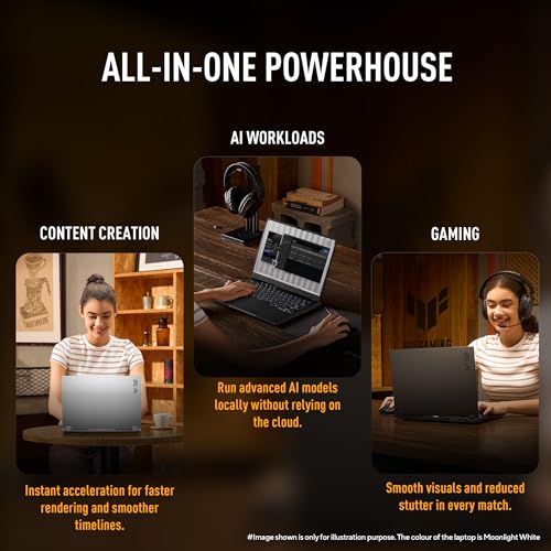 ASUS TUF A14 (2026),AMD Ryzen AI MAX+ 392,AMD Radeon 8060S iGPU,32GB RAM,1TB SSD,QHD+,14"(35.5 cm),Windows 11,M365 Basic(1Y)* Office 2024,Moonlight White,1.48 Kg, FA401EA-RG019WS,Creator/Gaming Laptop