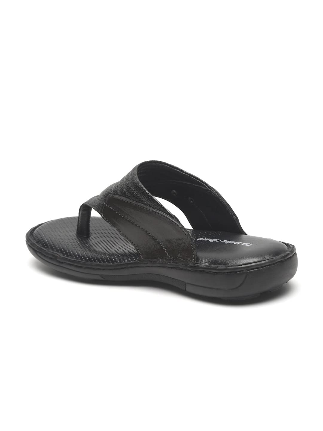 pelle albero Men Brown Leather Comfort Sandals