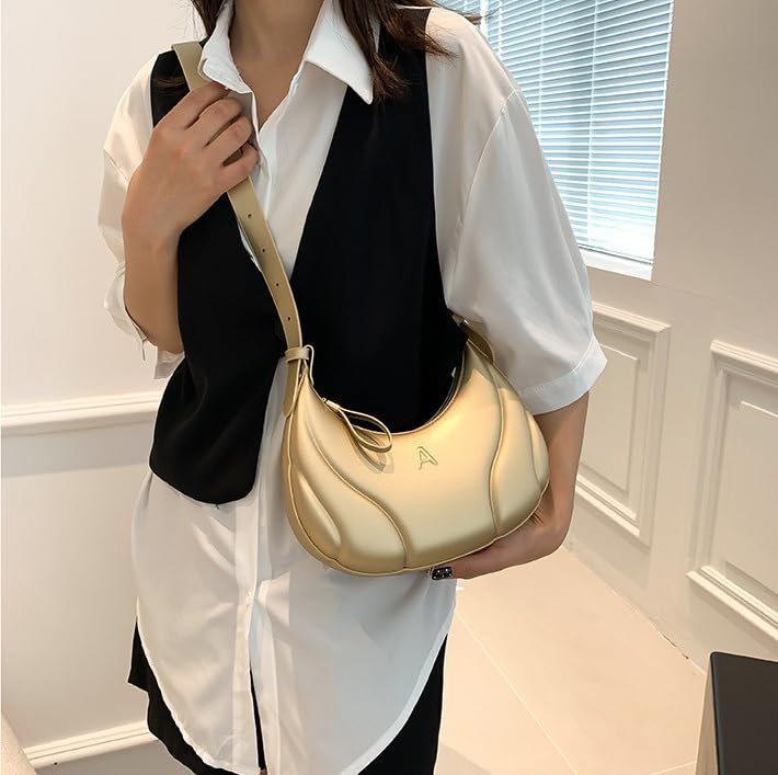 Diva Dale Trendy Spacious Party-Wear Cross-Body Sling Bag For Women (Gold)