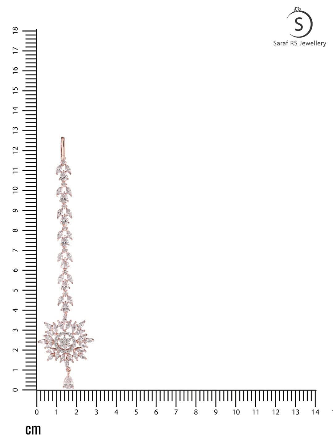 Saraf RS Jewellery-Stylish Maang Tikka Rose & Handcrafted for Women & Girls